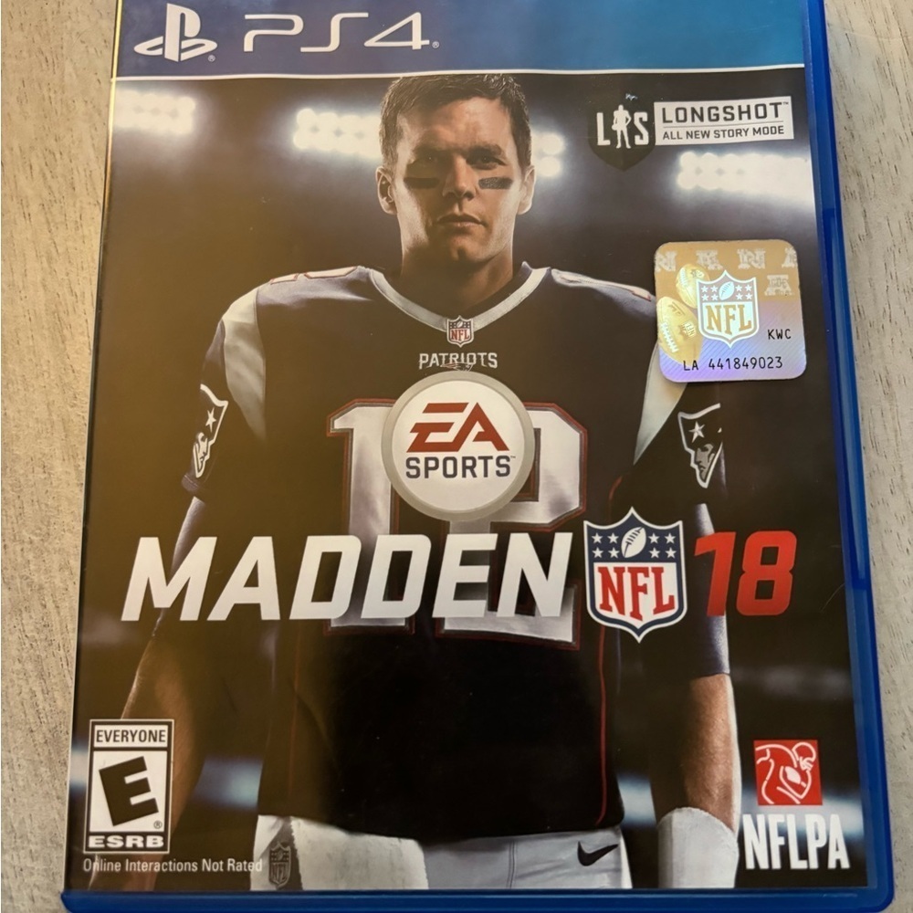 Madden NFL 18 PS4 Game - Blue Case